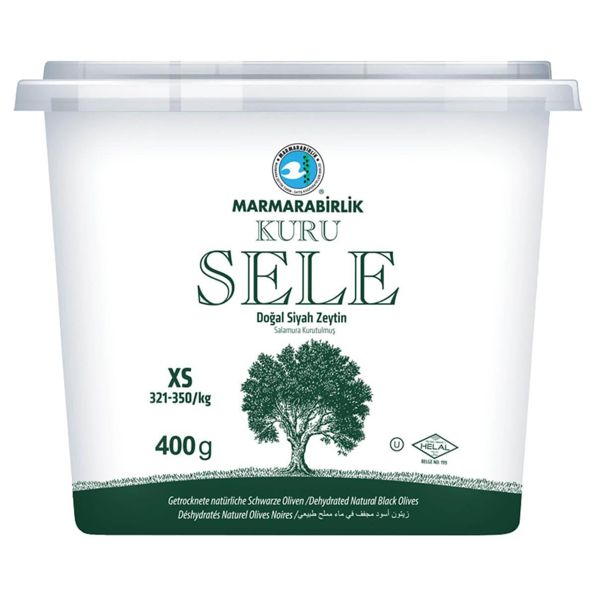 

Вяленные сухие маслины MARMARA BIRLIK 400 г. калибр XS ( (321-350 шт 1кг.)