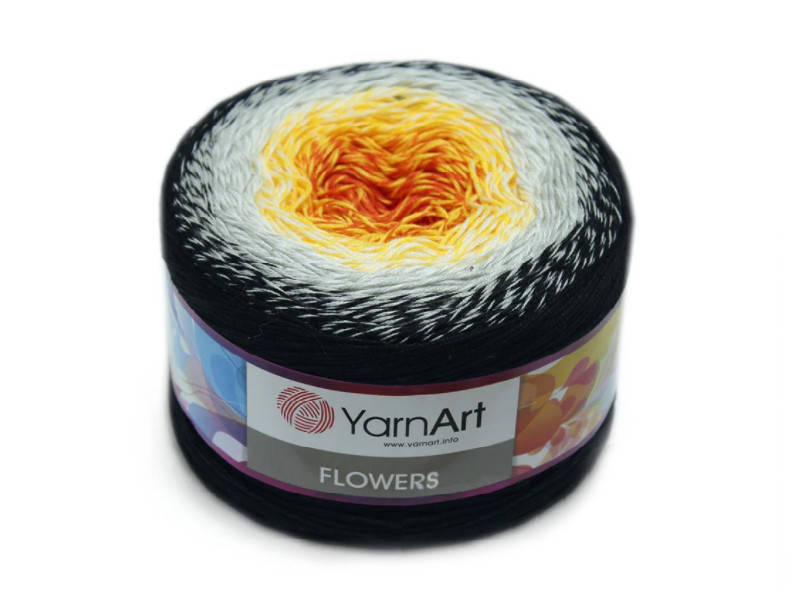 

YarnArt Flowers, №259, Секционное крашение