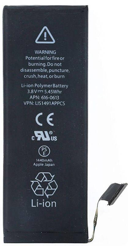 

Аккумулятор Apple iPhone 5 (1440 mAh) 12 мес. гарантии