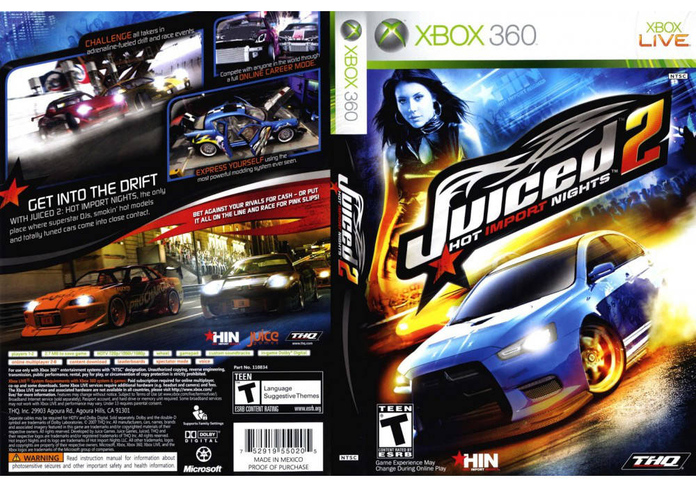 

Игра для игровой консоли Xbox 360, Juiced 2: Hot Import Nights
