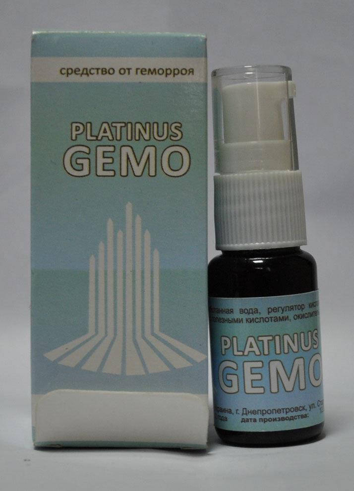 

Расствор для лечения геморроя Гемо платинус Gemo platinus