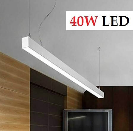 

Люстра на тросах подвесная 40W LED линейная светодиодная 4000K 3200Lm Черная, Белая