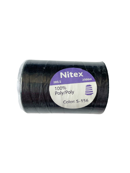 

Нитка армована (100% Poly/Poly) 28s/2 2500м NITEX S-156 темно сіра, Темно-серый