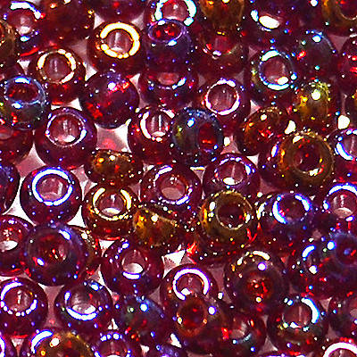 

778-10/0-91120 Бісер Чехія (прозорий райдужний, бордовий)