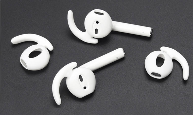 

Амбушюры с крючком для Apple iPhone EarPods, AirPods, Huawei Freebuds, xiaomi, Realme buds белый