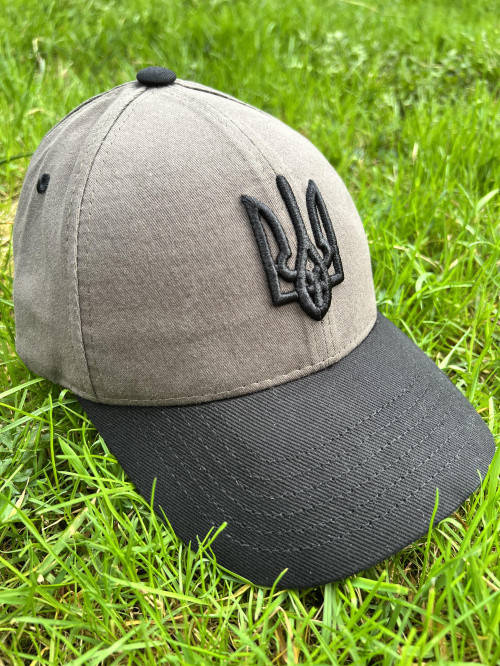 

Кепка бейсболка с тризубом Серый