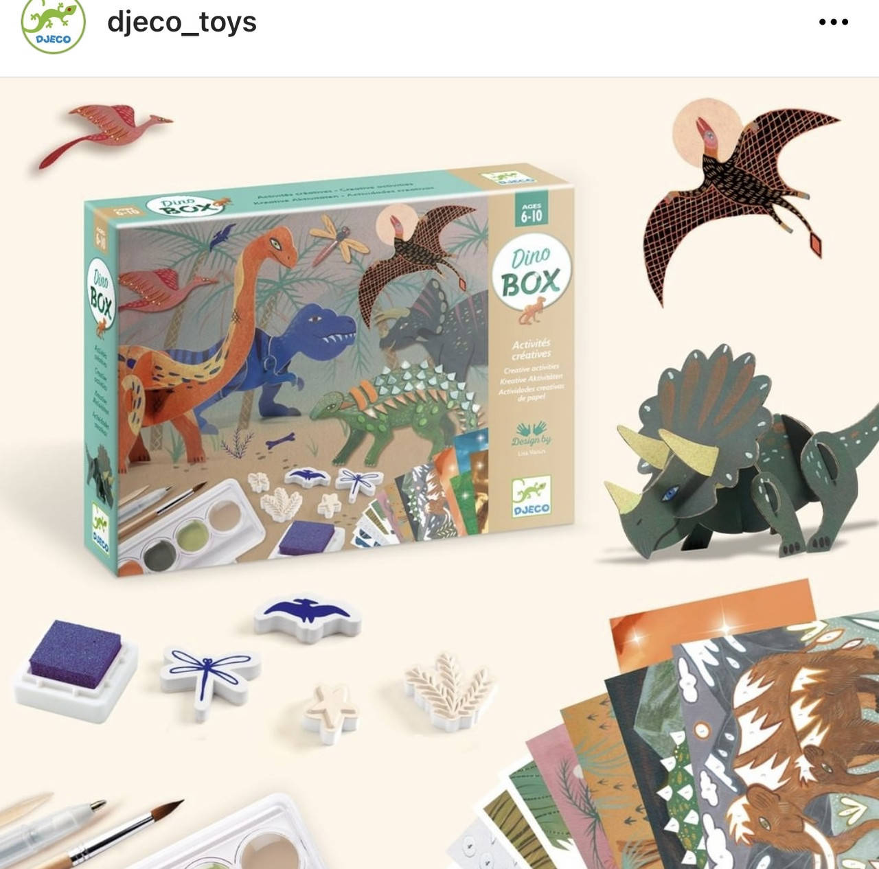 

DJECO Набор для творчества Dino Box "Мир динозавров"