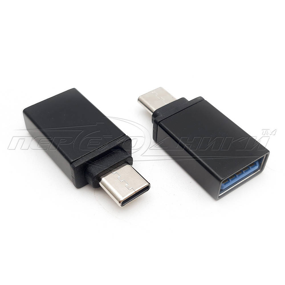 

Переходник Type-C Male to USB 3.0 АF OTG, черный