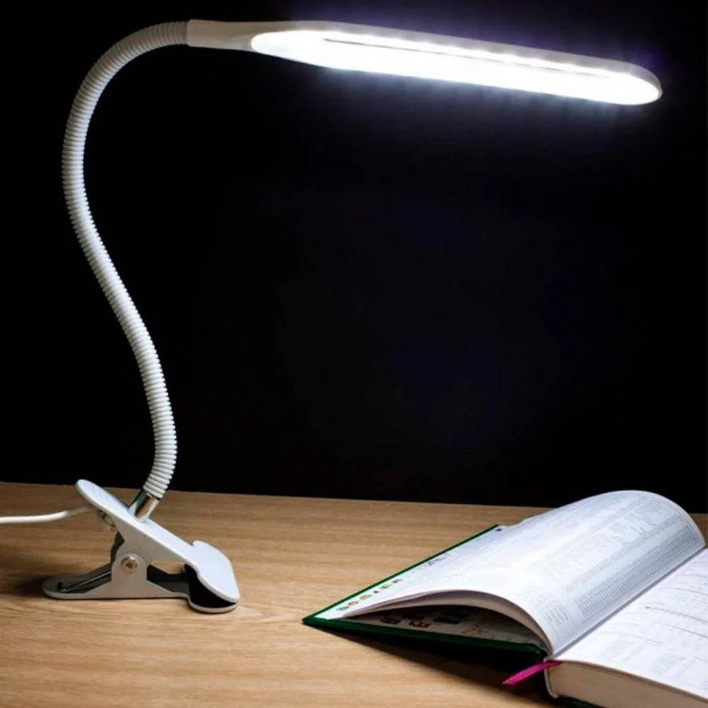 

Настольная LED лампа с гибкой ножкой и прищепкой M+ Beluck Lamp 1, Белый