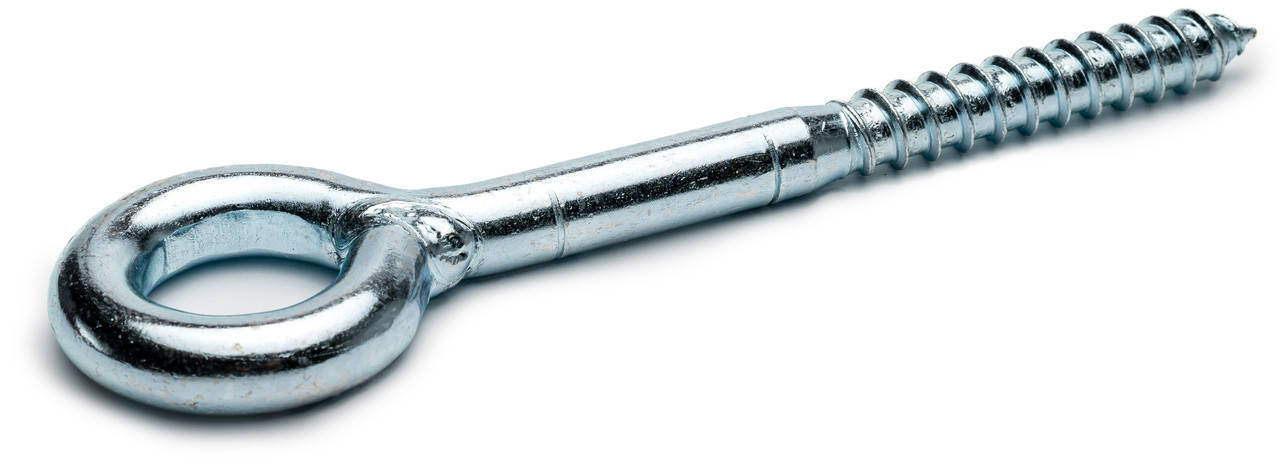 

Шуруп с кольцом для крепления строительных лесов 12х120 мм., белый цинк.