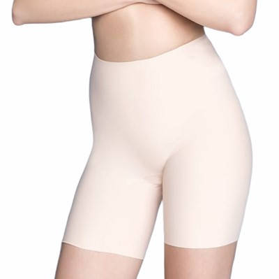 

Панталоны бесшовные от натирания бедер бежевые с утяжкой живота Julimex Slim