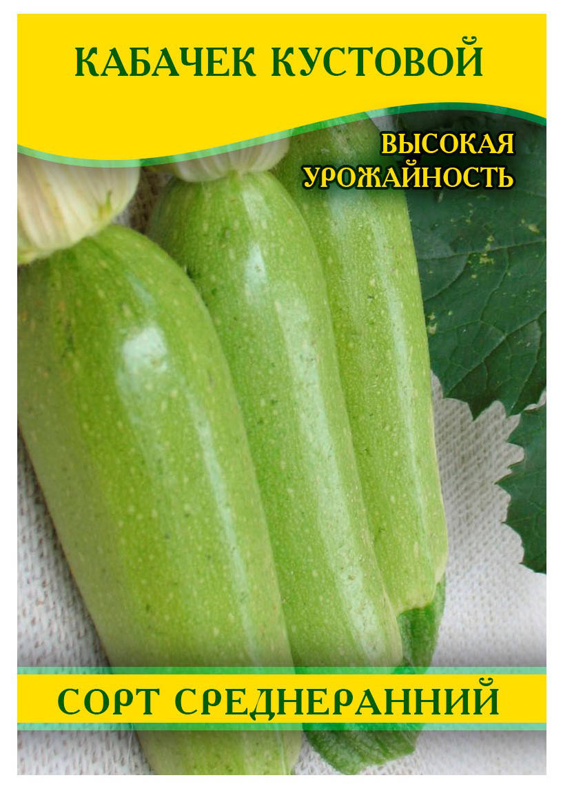 

Семена кабачка Кустовой, 100г
