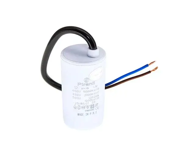 

Конденсатор для электродвигателя CBB60 12 mf 450V (с проводами,кабелем)