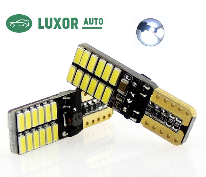 

Светодиодные LED лампы W5W T10 24SMD 4014,12В белый