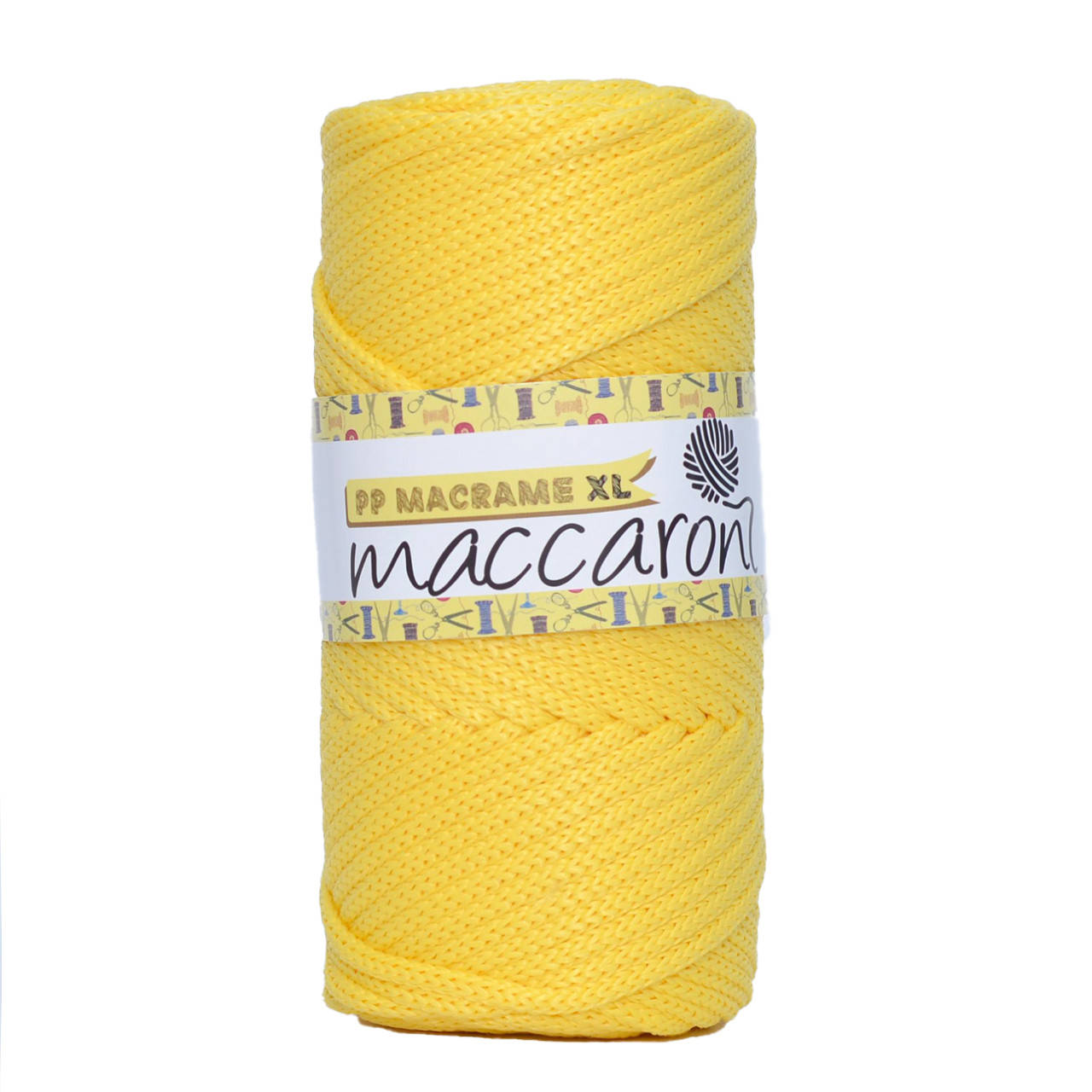 

Шнур поліпропіленовий Maccaroni PP Macrame XL 4 mm Теракот, Желтый