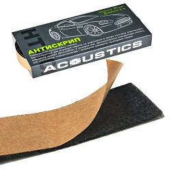 

Антискрип уплотнительный на основе ППУ "ACOUSTICS" 6м*20мм*2мм
