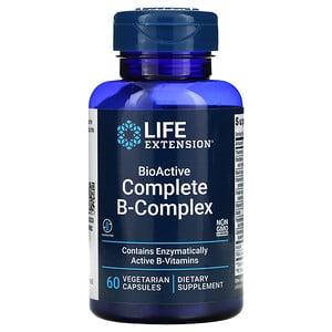 

Полный биоактивный комплекс витаминов группы B, Life Extension, 60 растительных капсул