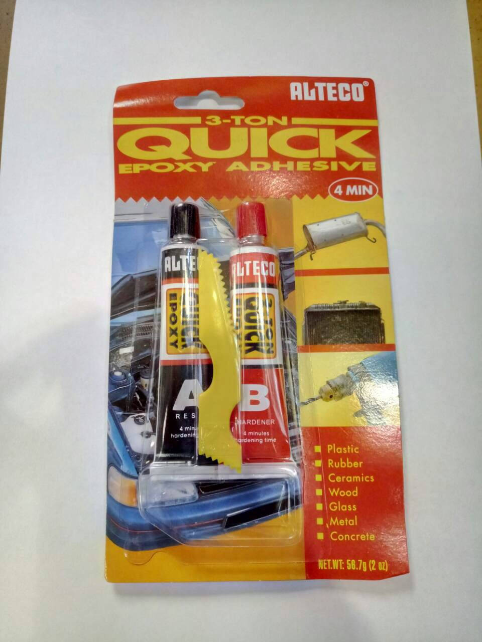 

Клей епоксидний Alteco 3 ton quick - 4 хв. (64гр)