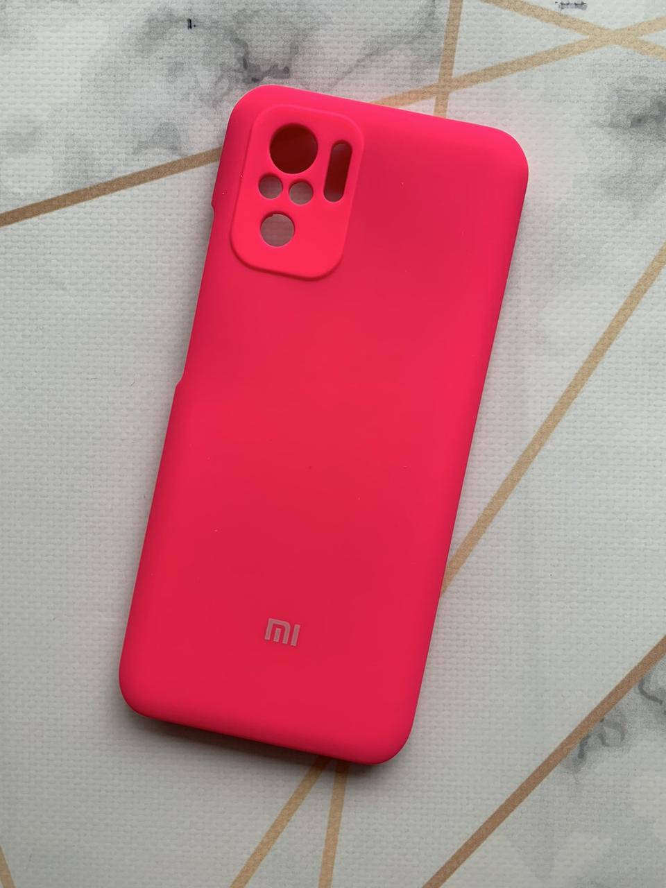 

Силиконовый чехол Silicone Case для Xiaomi Redmi Note 10 / Note 10s Малиновый