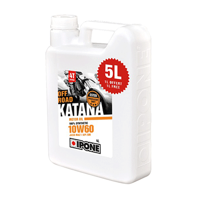 

Мото масло моторное 4т IPONE Katana Off Road 10W60 (4+1L)