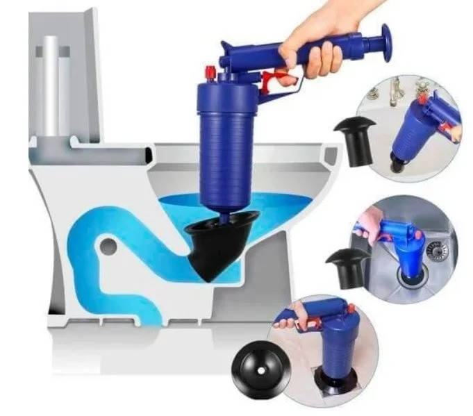 

Вантуз пневматический Toilet dredge Gun / Очиститель канализации, Синий