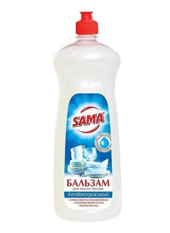 

Миючий засіб д/посуду "Sama" 1л гель Антибак.(12)