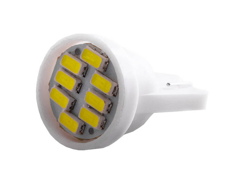 

Светодиодная автолампа T10 W5W 12В SMD3014-8led белый