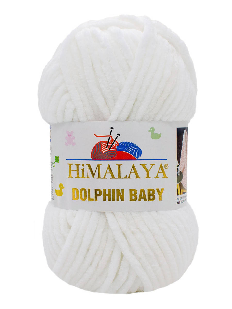 

Пряжа Himalaya Dolphin Baby 80301, Белый