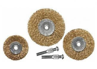 

Набор щеток для дрели, 3 шт., 3 плоские, 50-63-75 мм, со шпильками, металлические MATRIX 74490 744909