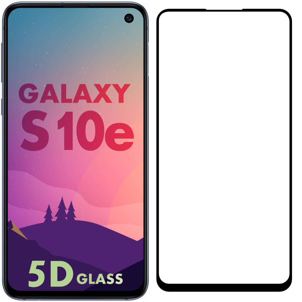 

5D стекло Samsung Galaxy S10e (Защитное Full Glue) Black (Самсунг С10е), Черный