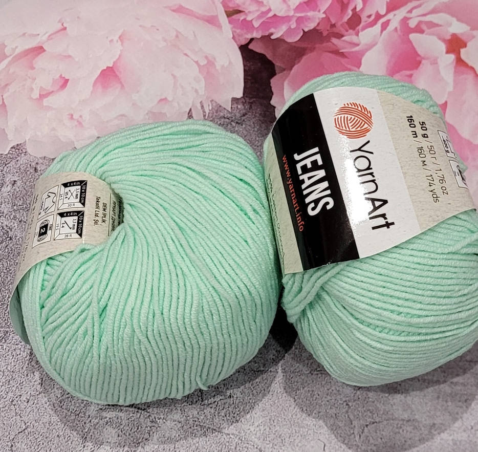 

YarnArt Jeans №79 м"ятний