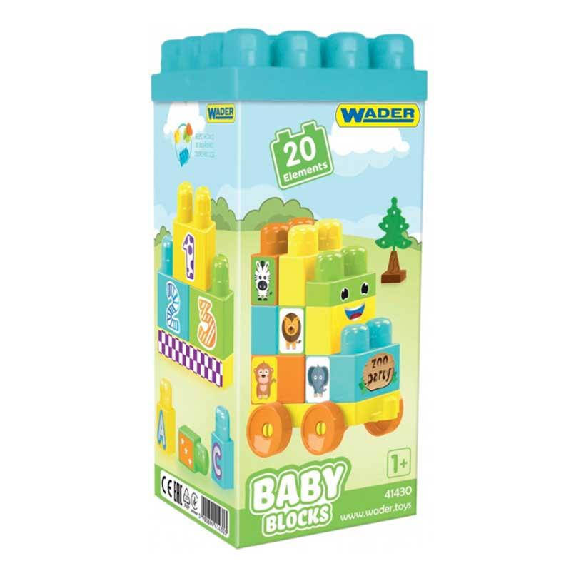 

Конструктор Wader Baby Blocks "Мои первые кубики" 41430