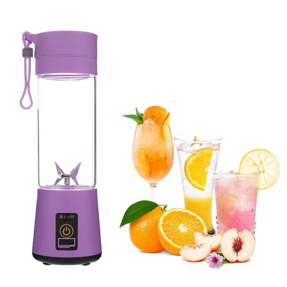 

Блендер Smart Juice Cup Fruits USB Фиолетовый 4 ножа