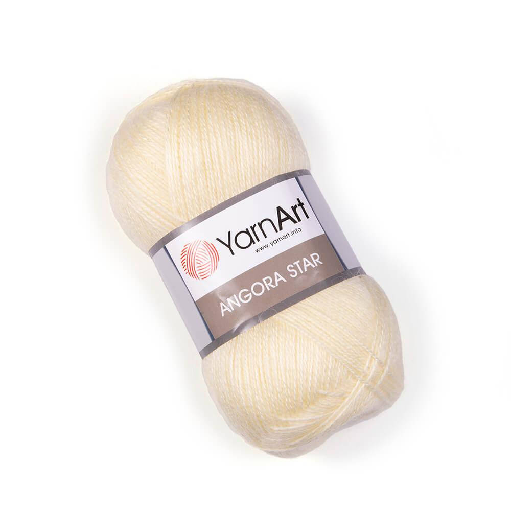

YarnArt Angora Star (Ярн Арт Ангора Стар) № 7003 топленое молоко (Пряжа, нитки для вязания), Молочный