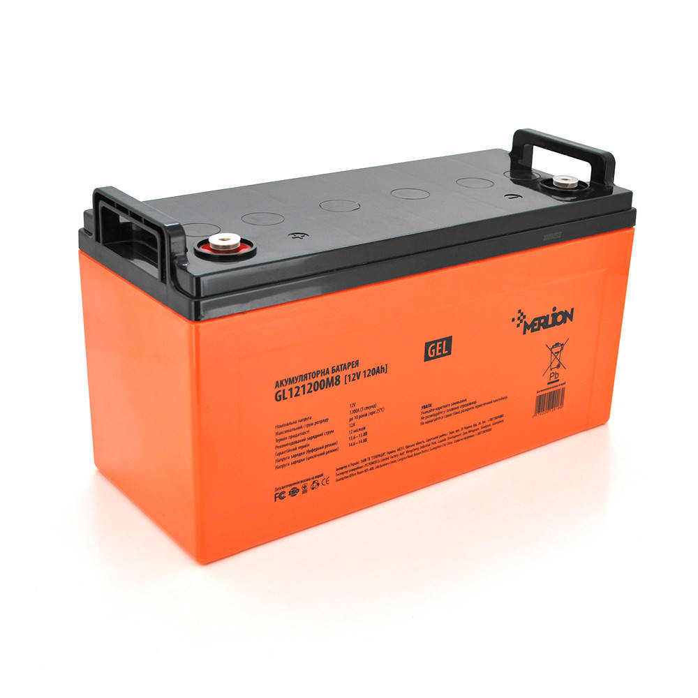 

Аккумуляторная батарея MERLION GL121200M8 12 V 120 Ah (407 x 176 x 225) 1/30