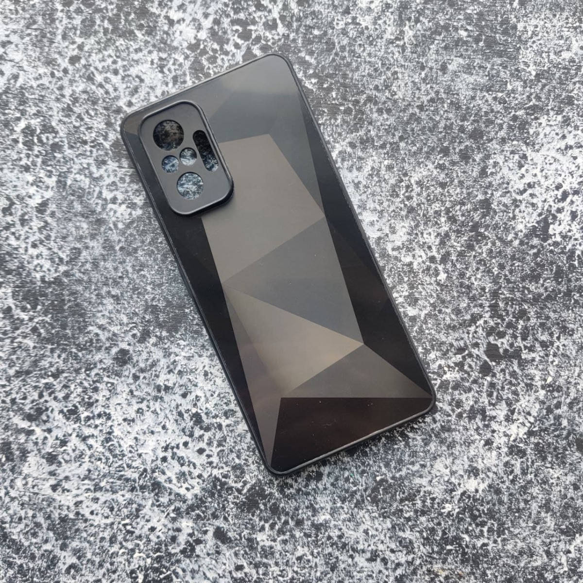 

Стеклянный чехол Diamond для Xiaomi Redmi Note 10 4G цвет Черный
