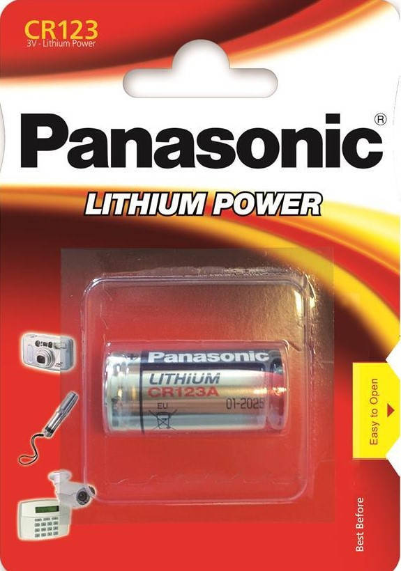 

Батарейки PANASONIC CR123A (1 шт)