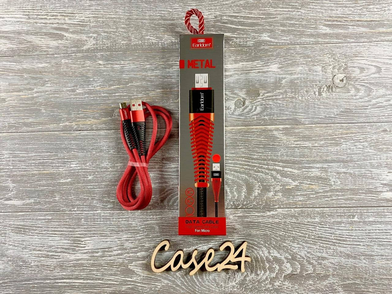 

USB кабель Earldom EC-060 на Micro-USB (1m), Разные цвета