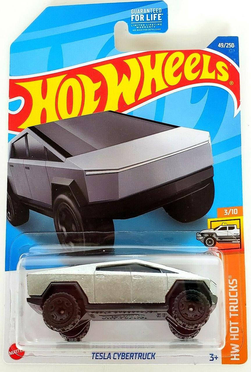 

Машинка Hot Wheels - Tesla Cybertruck - 2022 Hot Trucks (#049) - ZAMAC - HCV57. Mattel. Оригинал