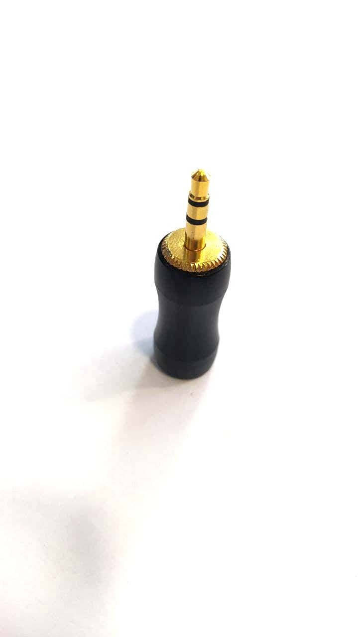 

Штекер 3,5мм стерео, металл. корпус, gold, под толстый кабель, черный