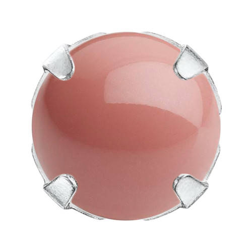 

Кабошоны в цапах Preciosa (Чехия) 5 мм Salmon Rose/серебро, Розовый