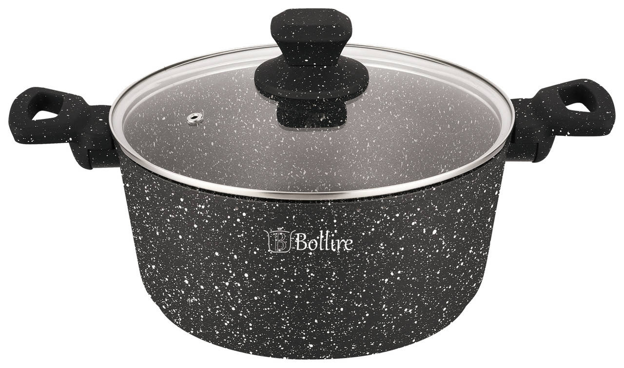

Кастрюля VENEZIA BOLLIRE 24 см 4.5 л, Черный