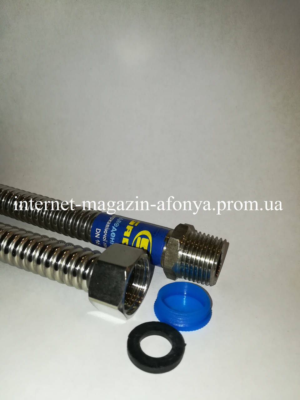 

Нержавеющая ( 120 см ) гофра для ВОДЫ Gross 1/2"-1/2" гайка- штуцер