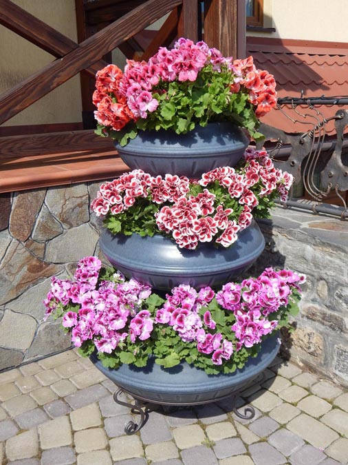 

Пирамида трехуровневая GrunWelt 750, Терракота