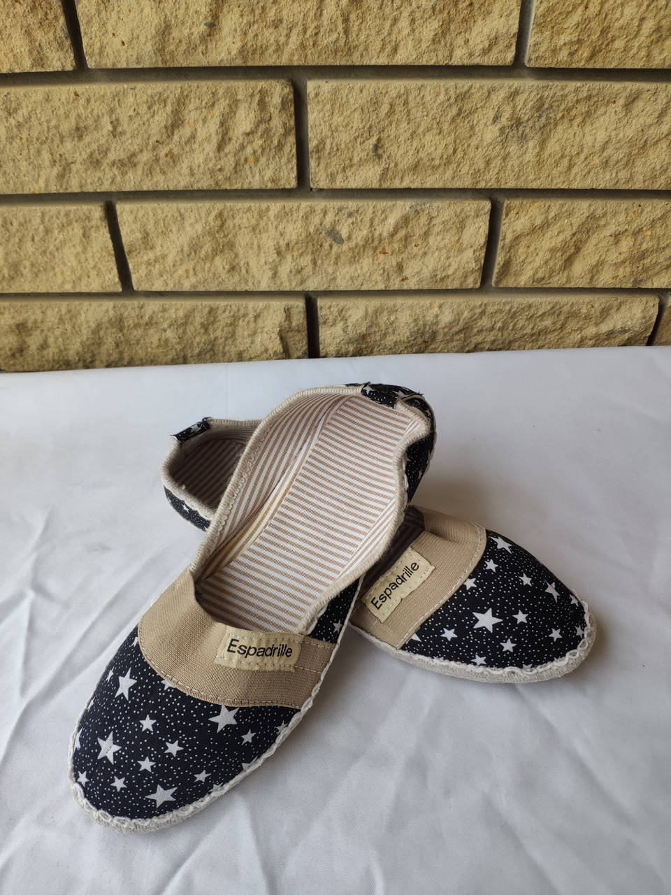 

Эспадрильи,кеды, мокасины, слипоны женские ESPADRILLE, Турция 40, черный с белым