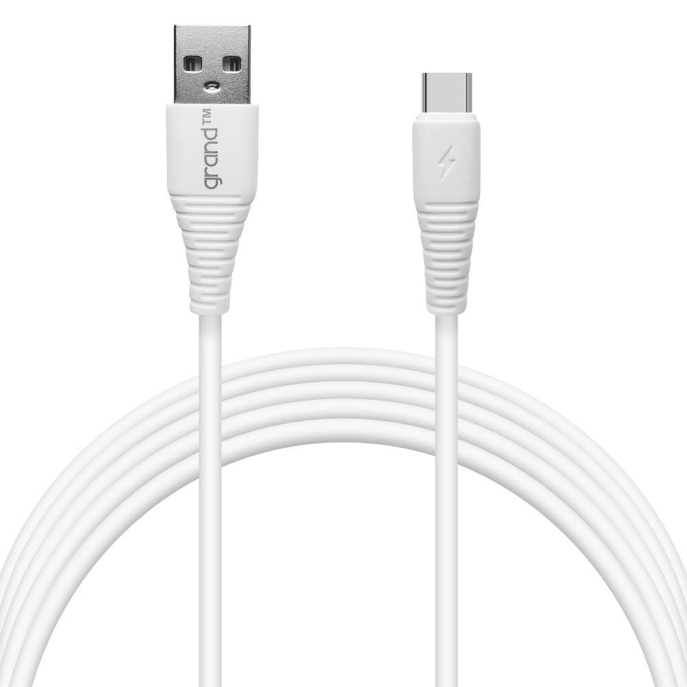 

Интерфейсный кабель USB-Type C 1m Grand GC-C01 White, Черный