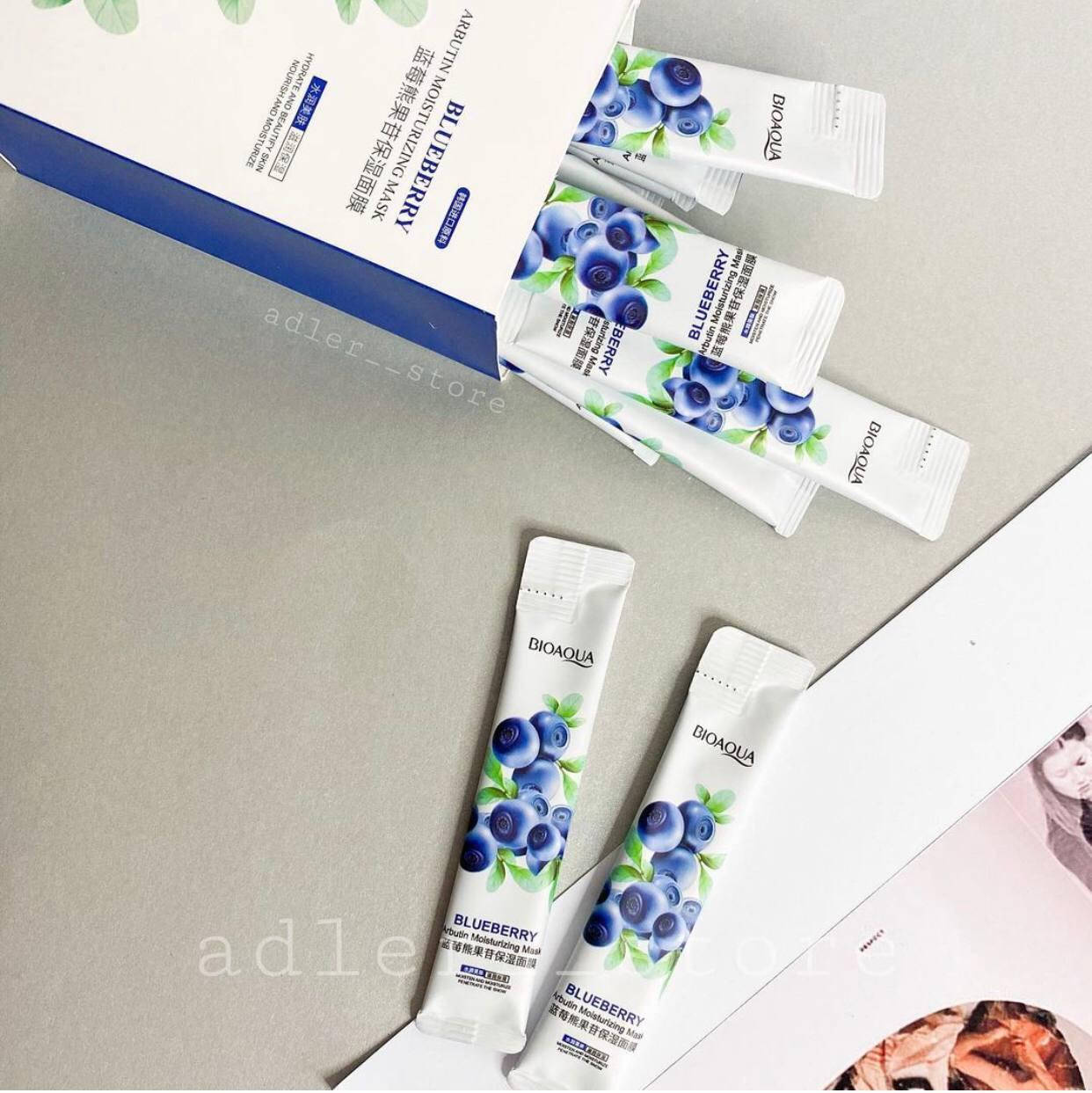 

Ночная маска для лица Bioaqua Blueberry Arbutin Mask с экстрактом черники 4 ml