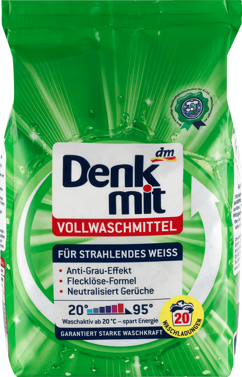 

Стиральный порошок Denkmit Vollwaschmittel,20 пр.