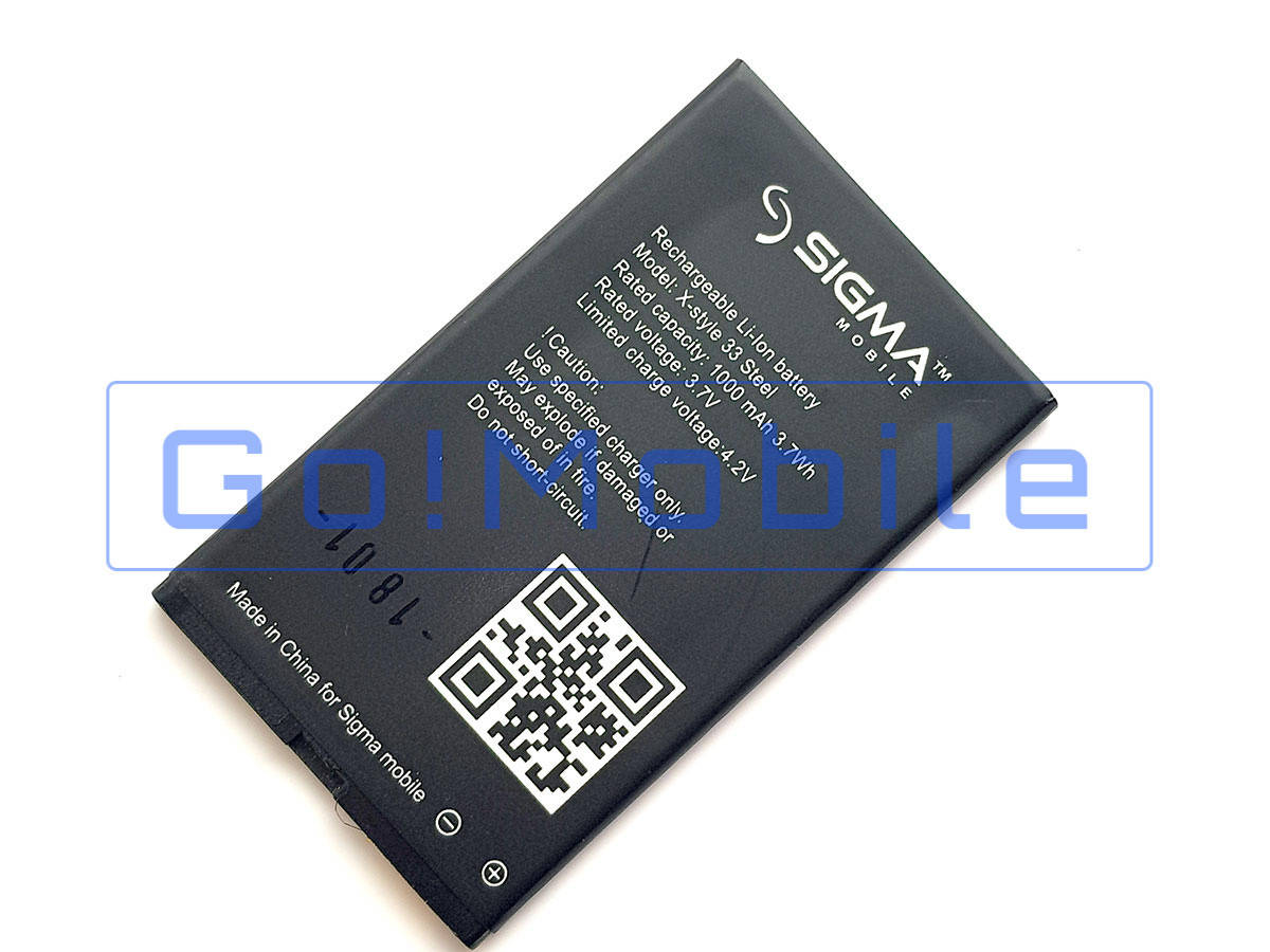 

Аккумулятор для Sigma X-style 33 Steel, X33 оригинал (Китай) тех.уп.