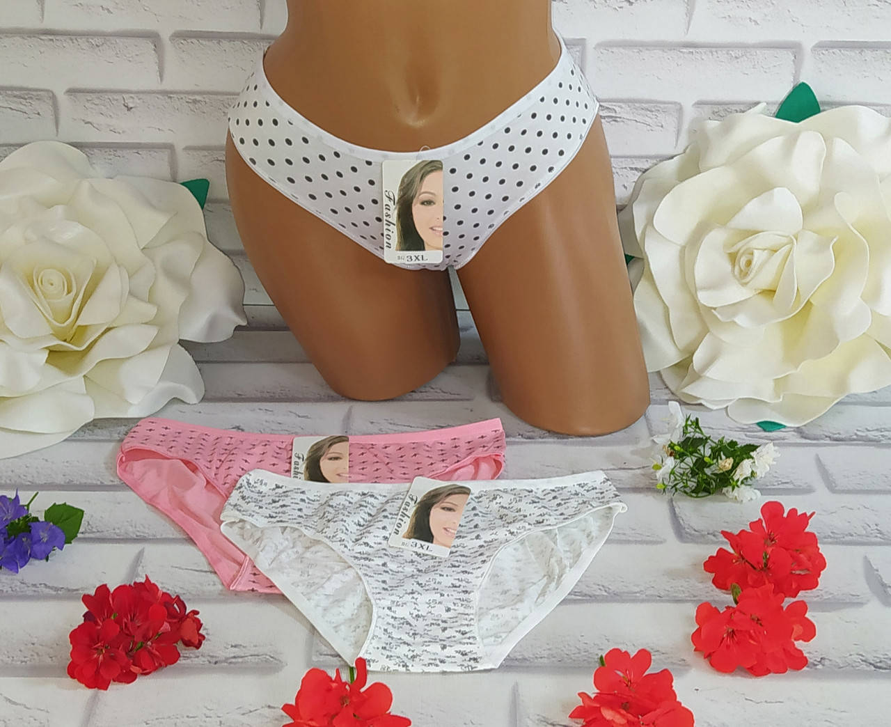 

Трусы женские 46-48 раз. Хлопок, Разные цвета